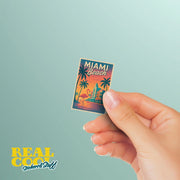 Miami Beach Sticker - Miami Beach Retro Sticker - Miami Retro Sticker