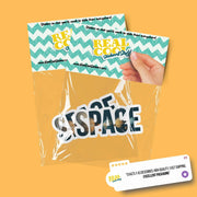 Space Sticker | Double Exposure Space Decal | Solar System Sticker