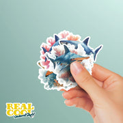 Shark Stickers - Shark 4 Pack - Shark Reef Stickers