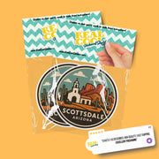 Scottsdale Lodge Sticker | Scottsdale Travel Decal | Scottsdale Arizona Illustration Sticker