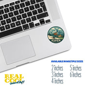 Aspen Sticker | Aspen Travel Decal | Aspen Colorado Illustration Sticker