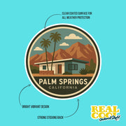 Palm Springs Sticker | Palm Springs California Sticker Travel Decal |Palm Springs Illustration Sticker