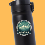 Alaska Sticker | Alaska Sticker Travel Decal |Northern Lights Illustration Sticker