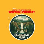 Columbia River Gorge Sticker | Oregon Sticker Travel Decal |Columbia River Gorge Illustration Sticker