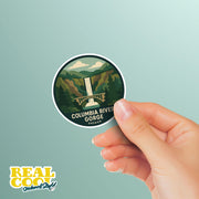 Columbia River Gorge Sticker | Oregon Sticker Travel Decal |Columbia River Gorge Illustration Sticker
