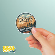 Mount Rushmore Sticker | Mount Rushmore Travel Decal | South Dakota Illustration Sticker