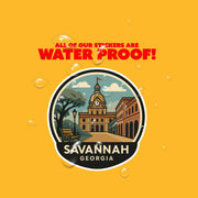 Savannah Georgia Sticker | Savannah Travel Decal | Savannah Illustration Sticker
