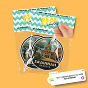 Savannah Georgia Sticker | Savannah Travel Decal | Savannah Illustration Sticker
