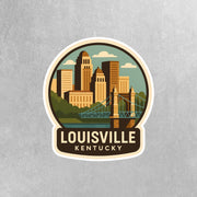 Louisville Kentucky Sticker | Louisville Travel Decal | Louisville Illustration Sticker