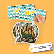 Louisville Kentucky Sticker | Louisville Travel Decal | Louisville Illustration Sticker
