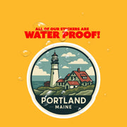 Portland Maine Sticker | Portland Travel Decal | Maine Illustration Sticker
