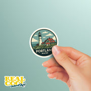 Portland Maine Sticker | Portland Travel Decal | Maine Illustration Sticker