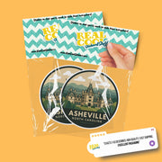 Asheville North Carolina Sticker | Asheville Travel Decal | North Carolina Illustration Sticker