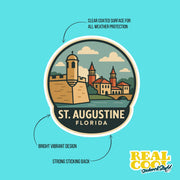 St. Augustine Sticker | St. Augustine Travel Decal | St. Augustine Florida Illustration Sticker