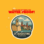 St. Augustine Sticker | St. Augustine Travel Decal | St. Augustine Florida Illustration Sticker