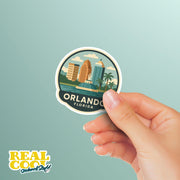 Orlando Florida Sticker | Orlando Travel Decal | Orlando Florida Illustration Sticker
