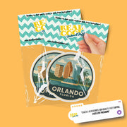 Orlando Florida Sticker | Orlando Travel Decal | Orlando Florida Illustration Sticker