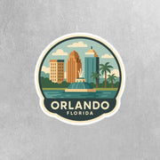 Orlando Florida Sticker | Orlando Travel Decal | Orlando Florida Illustration Sticker