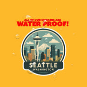 Seattle Washington Sticker | Seattle Travel Decal | Seattle Illustration Sticker