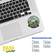 Seattle Washington Sticker | Seattle Travel Decal | Seattle Illustration Sticker