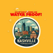 Nashville Sticker | Nashville Tennessee Travel Decal | Nashville Illustration Sticker
