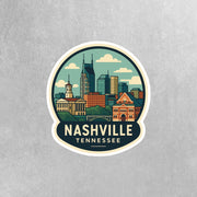 Nashville Sticker | Nashville Tennessee Travel Decal | Nashville Illustration Sticker