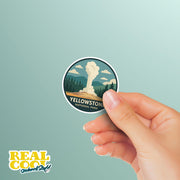 Yellowstone National Park Sticker | Yellowstone Travel Decal | Yellowstone Illustration Sticker