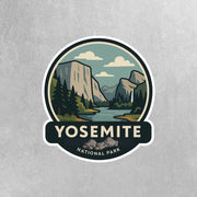 Yosemite National Park Sticker | Yosemite Travel Decal | Yosemite Illustration Sticker