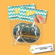 Grand Teton National Park Sticker | Grand Teton Travel Decal | Grand Teton Illustration Sticker