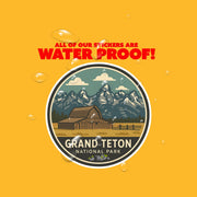 Grand Teton National Park Sticker | Grand Teton Travel Decal | Grand Teton Illustration Sticker
