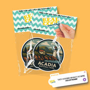 Acadia National Park Sticker | Acadia Travel Decal | Acadia National Park Illustration Sticker