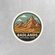 Badlands National Park Sticker | Badlands National Park Travel Decal | Badlands National Park Illustration Sticker