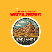 Badlands National Park Sticker | Badlands National Park Travel Decal | Badlands National Park Illustration Sticker