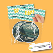 Olympic National Park Sticker | Olympic National Park Travel Decal | Olympic National Park Illustration Sticker