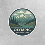 Olympic National Park Sticker | Olympic National Park Travel Decal | Olympic National Park Illustration Sticker