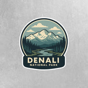 Denali National Park Sticker | Denali National Park Travel Decal | Denali National Park Illustration Sticker