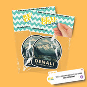 Denali National Park Sticker | Denali National Park Travel Decal | Denali National Park Illustration Sticker