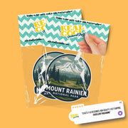 Mount Rainier National Park Sticker | Mount Rainier National Park Travel Decal | Mount Rainier National Park Illustration Sticker