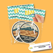 Great Sand Dunes National Park Sticker | Great Sand Dunes National Park Travel Decal | Great Sand Dunes National Park Illustration Sticker
