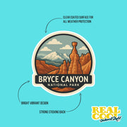 Bryce Canyon National Park Sticker | Bryce Canyons National Park Travel Decal | Bryce Canyon National Park Illustration Sticker