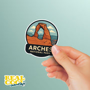 Arches National Park Sticker | Arches National Park Travel Decal | Arches National Park Illustration Sticker