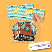 Arches National Park Sticker | Arches National Park Travel Decal | Arches National Park Illustration Sticker