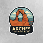 Arches National Park Sticker | Arches National Park Travel Decal | Arches National Park Illustration Sticker