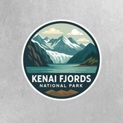 Kenai Fjords National Park Sticker | Kenai Fjords National Park Travel Decal | Kenai Fjords National Park Illustration Sticker