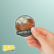 Canyonlands National Park Sticker | Canyonlands National Park Travel Decal | Canyonlands National Park Illustration Sticker