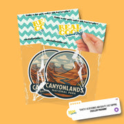 Canyonlands National Park Sticker | Canyonlands National Park Travel Decal | Canyonlands National Park Illustration Sticker