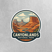 Canyonlands National Park Sticker | Canyonlands National Park Travel Decal | Canyonlands National Park Illustration Sticker