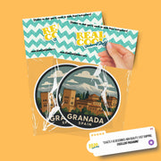 Granada Spain Sticker | Granada Spain Travel Decal | Spain Sticker