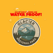 Glacier National Park Sticker | Glacier National Park Travel Decal
