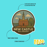 New Castle Delaware Sticker | New Castle Travel Decal
